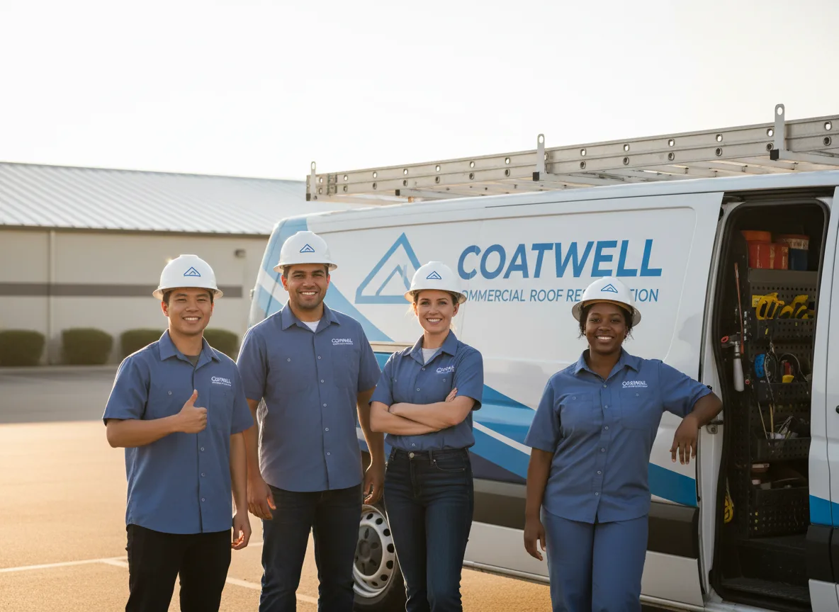 Commercial roof coating company in Husser, LA