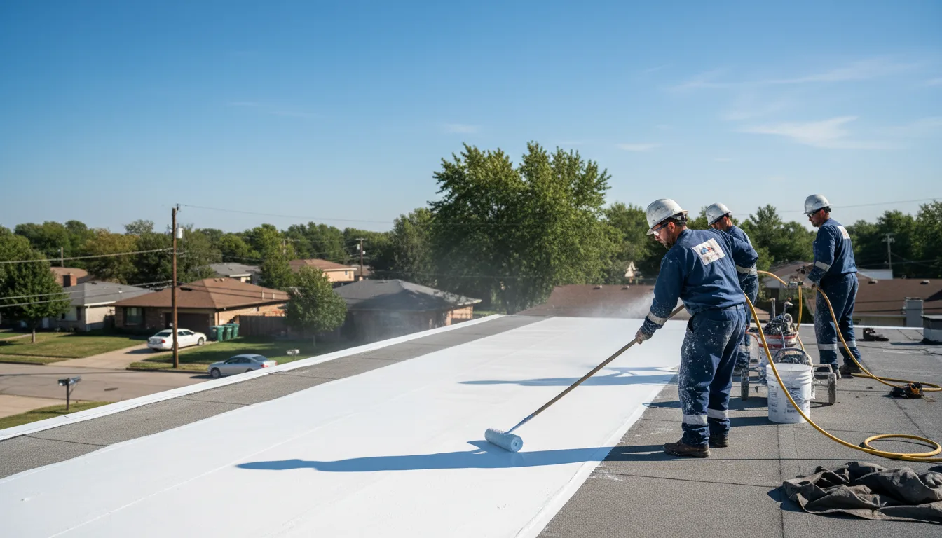 Commercial roof coating in Husser, LA near me